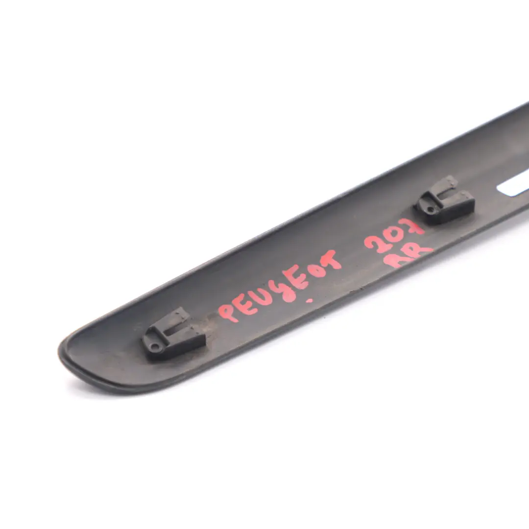 Door Trim Strip Rear Right O/S Moulding Decor Panel to Peugeot 207 with Part number 9680147877 Peugeot 207 Door Trim Strip Rear Right O/S Moulding Decor Panel - SKU 9680147877 - Part number 9680147877