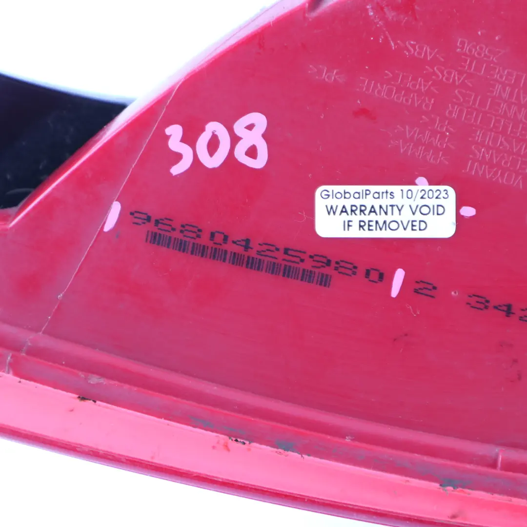 Peugeot 308 Rear Lamp Left N/S Tail Light Side Panel Taillight - SKU 9680425980 - Part number 9680425980