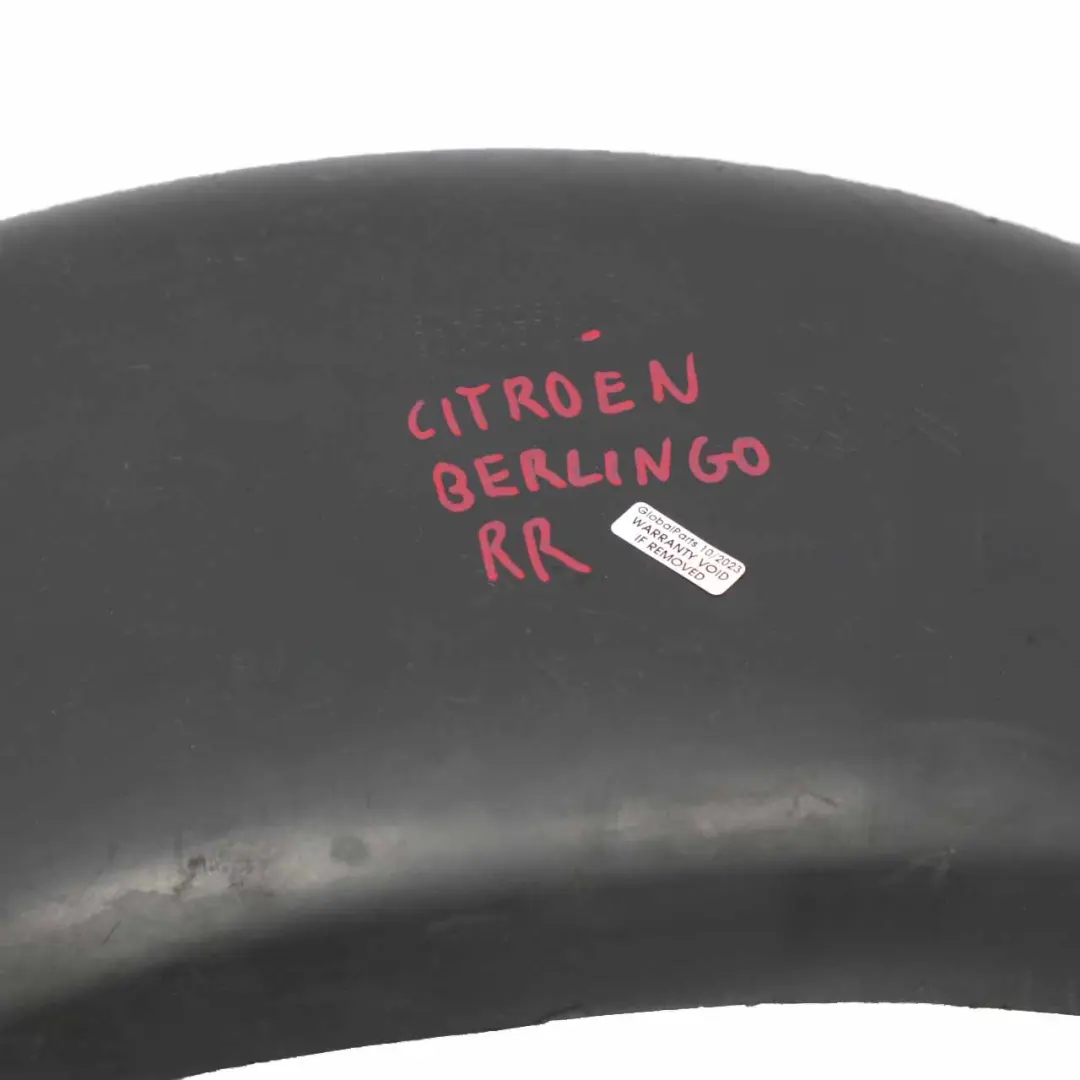 Citroen Berlingo B9 Wheel Arch Rear Right O/S Wheelhouse Trim Cover to with Part number 9680450280 Citroen Berlingo B9 Wheel Arch Rear Right O/S Wheelhouse Trim Cover - SKU 9680450280 - Part number 9680450280