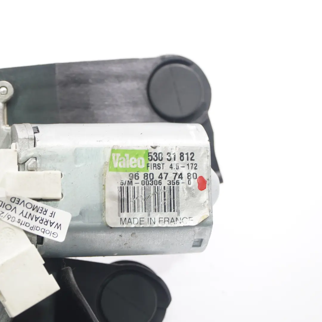 Motor del limpiaparabrisas trasero Peugeot 3008 Actuador - SKU 9680477480 - Número de pieza 9680477480