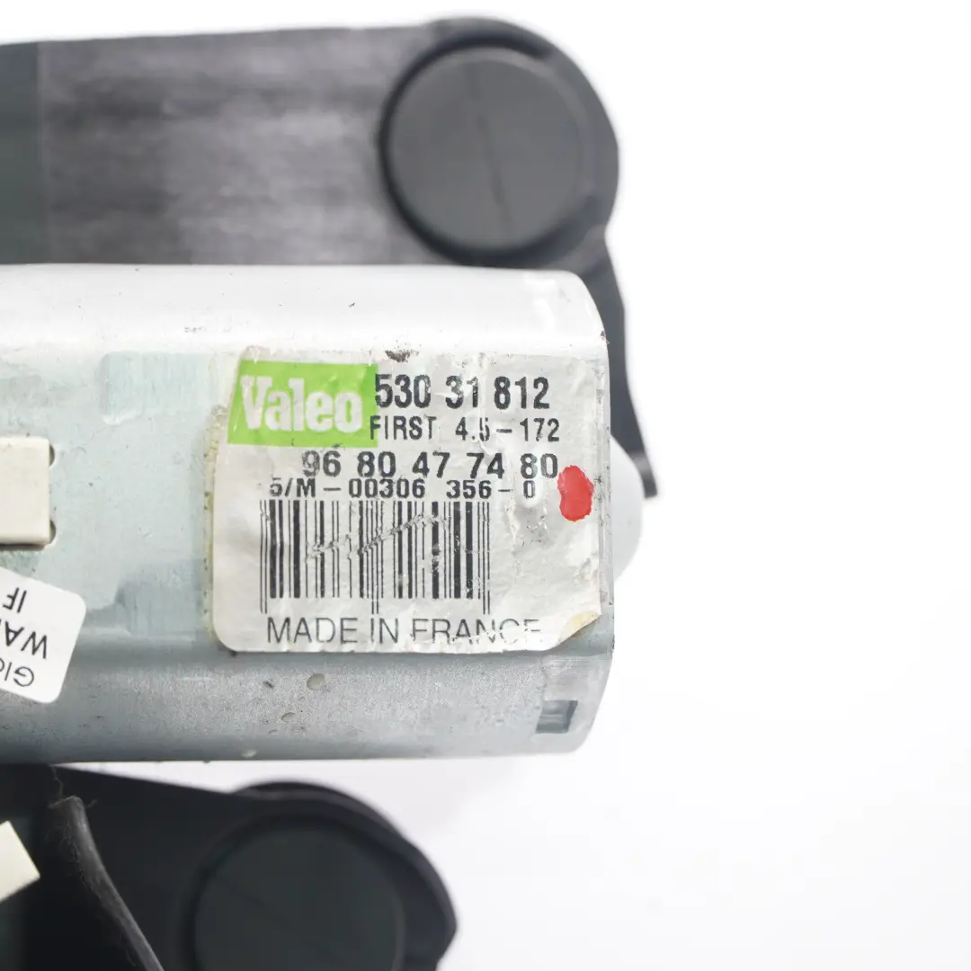 Motor del limpiaparabrisas trasero Peugeot 3008 Actuador - SKU 9680477480 - Número de pieza 9680477480