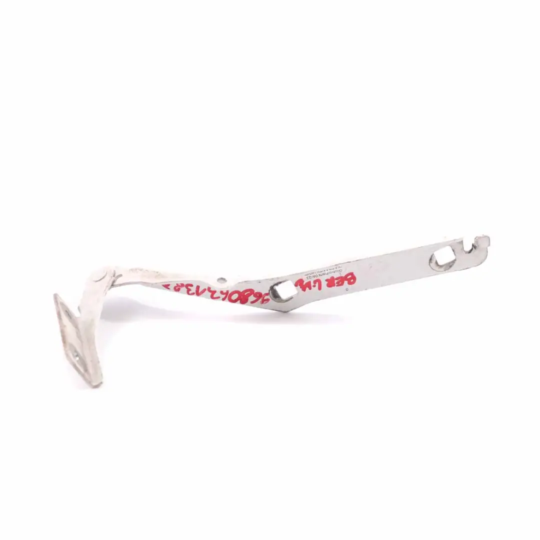 Hood Hinge Citroen Berlingo Peugeot Partner Bonnet Right O/S White to with Part number 9680631380 Hood Hinge Citroen Berlingo Peugeot Partner Bonnet Right O/S White - SKU 9680631380 - Part number 9680631380