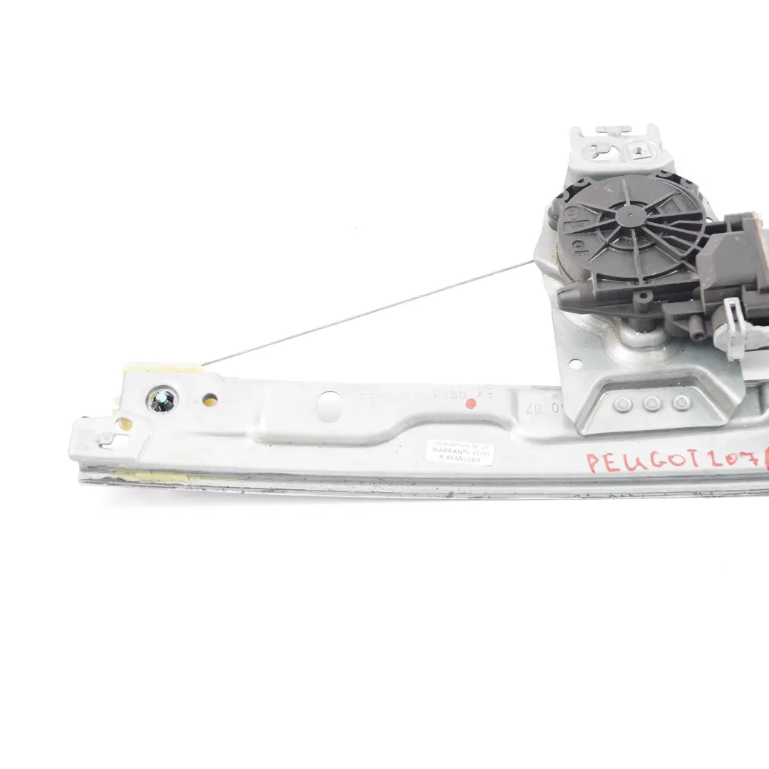 Peugeot 207 Alzacristalli Porta Anteriore Sinistra Motore Regolatore - SKU 9681182380 - Numero di parte 9681182380