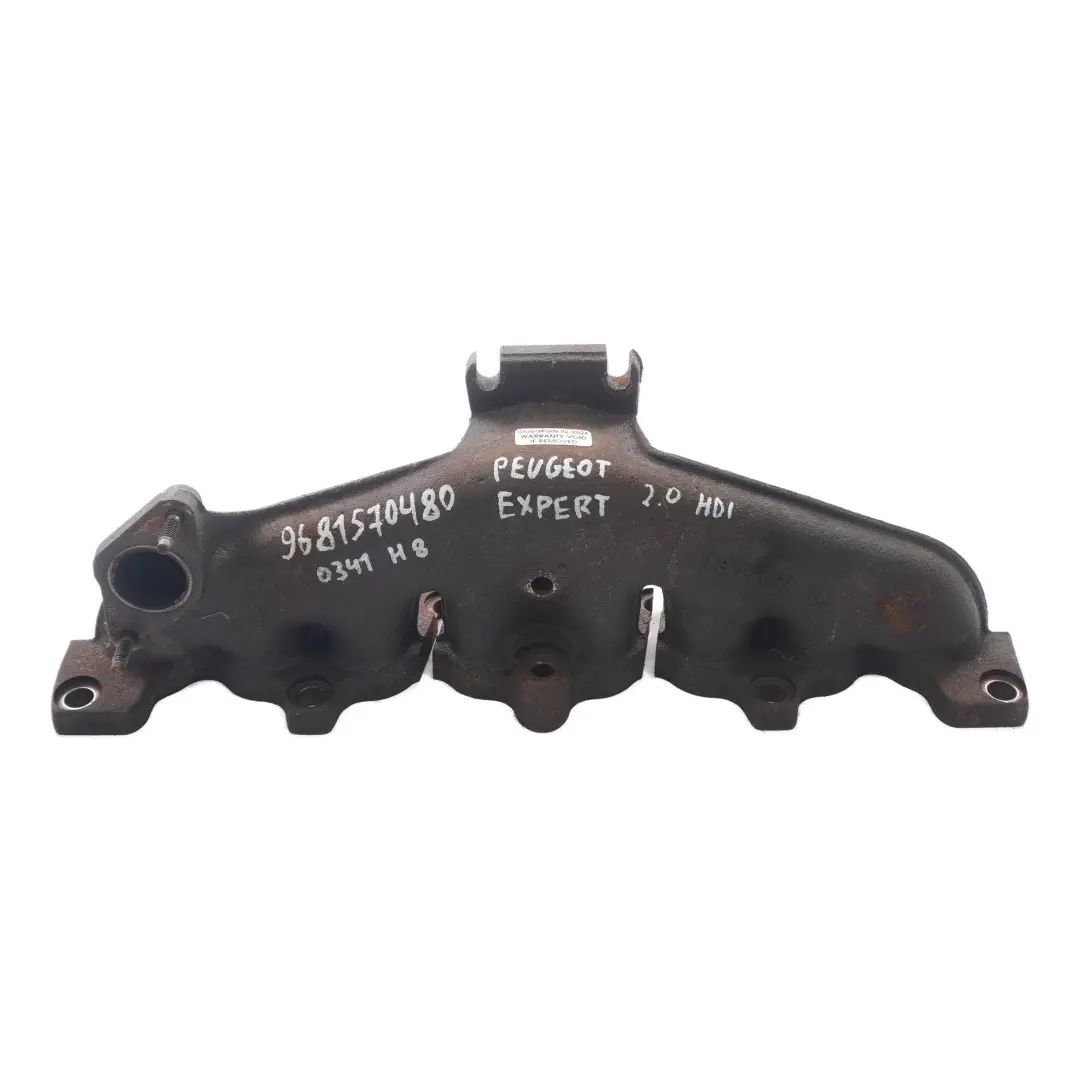  Collettore di scarico Peugeot Expert Citroen Jumpy 2.0 Motore Diesel - SKU 9681570480 - Numero di parte 9681570480