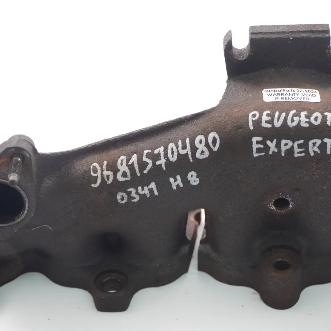  Collettore di scarico Peugeot Expert Citroen Jumpy 2.0 Motore Diesel - SKU 9681570480 - Numero di parte 9681570480