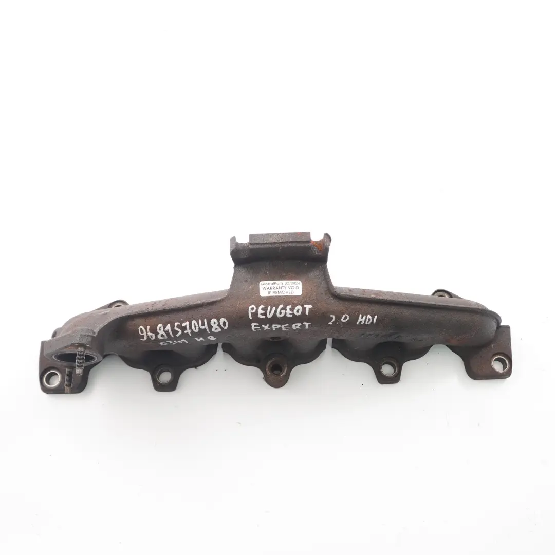  Collettore di scarico Peugeot Expert Citroen Jumpy 2.0 Motore Diesel - SKU 9681570480 - Numero di parte 9681570480