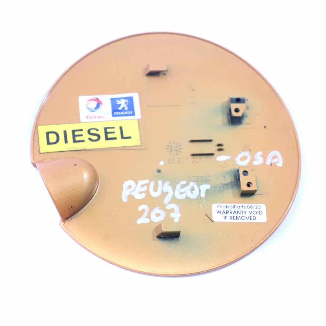 Tappo riempimento carburante Arancione Salamanca - KHW per Peugeot 207 con numero di parte 9681730777 Peugeot 207 Tappo riempimento carburante Arancione Salamanca - KHW - SKU 9681730777-OSA - Numero di parte 9681730777