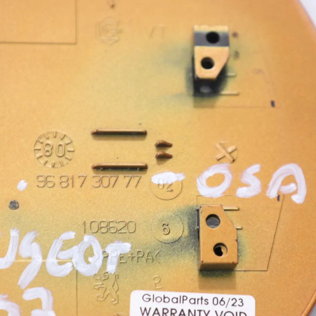 Fill Flap Fuel Filler Cover Cap Orange Salamanque - KHW to Peugeot 207 with Part number 9681730777 Peugeot 207 Fill Flap Fuel Filler Cover Cap Orange Salamanque - KHW - SKU 9681730777-OSA - Part number 9681730777