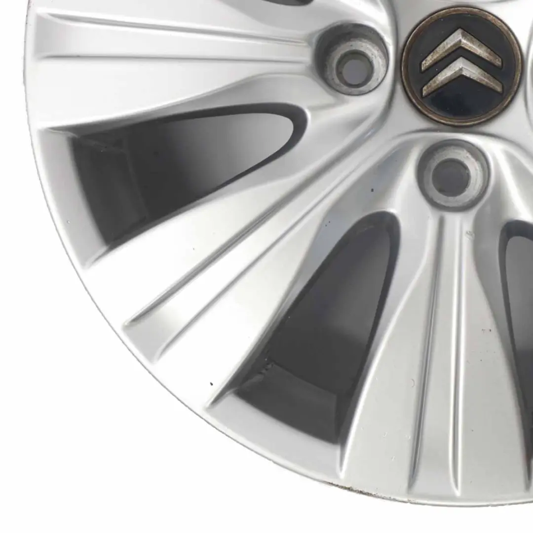 Citroen C3 Picasso Silver Alloy Wheel Rim 16" ET:23 6J to  with Part number 9681810880  Citroen C3 Picasso Silver Alloy Wheel Rim 16" ET:23 6J - SKU 9681810880-2 - Part number 9681810880