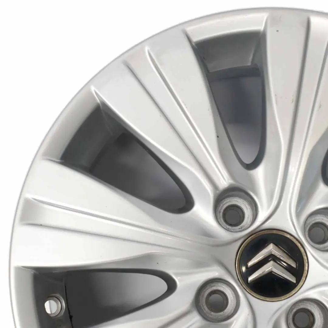 Citroen C3 Picasso Silver Alloy Wheel Rim 16" ET:23 6J to with Part number 9681810880 Citroen C3 Picasso Silver Alloy Wheel Rim 16" ET:23 6J - SKU 9681810880-3 - Part number 9681810880