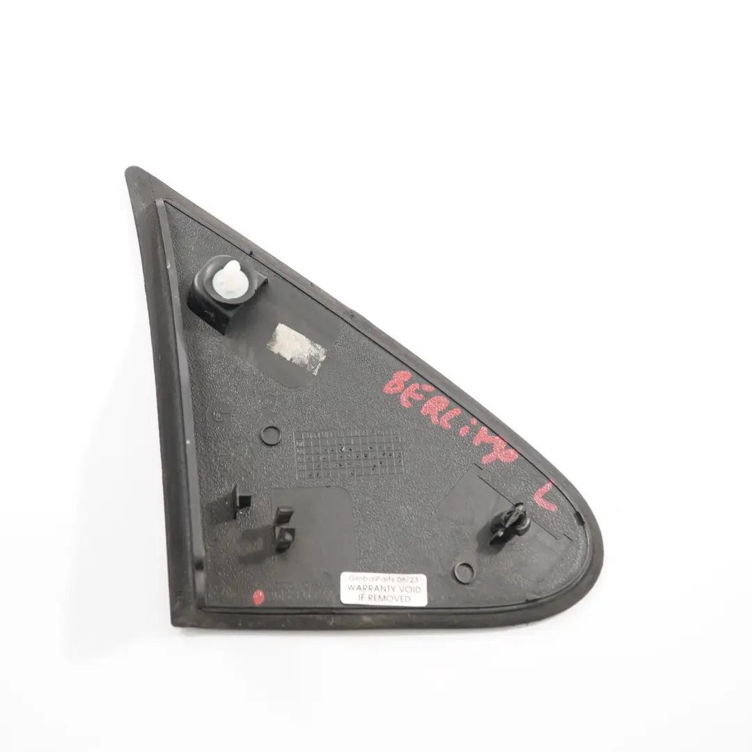  Citroen Berlingo Espejo Retrovisor Triángulo Delantero Izquierdo Recubrimiento - SKU 9682179077 - Número de pieza 9682179077