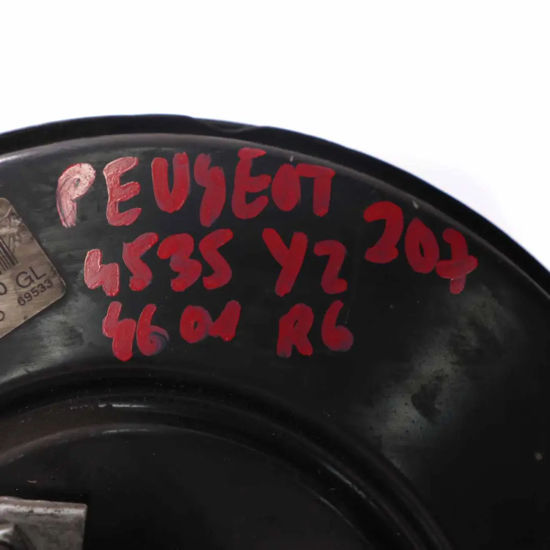 Brake Servo Unit Brake Booster Master Cylinder to Peugeot 207 with Part number 9682338280 Peugeot 207 Brake Servo Unit Brake Booster Master Cylinder - SKU 9682338280 - Part number 9682338280