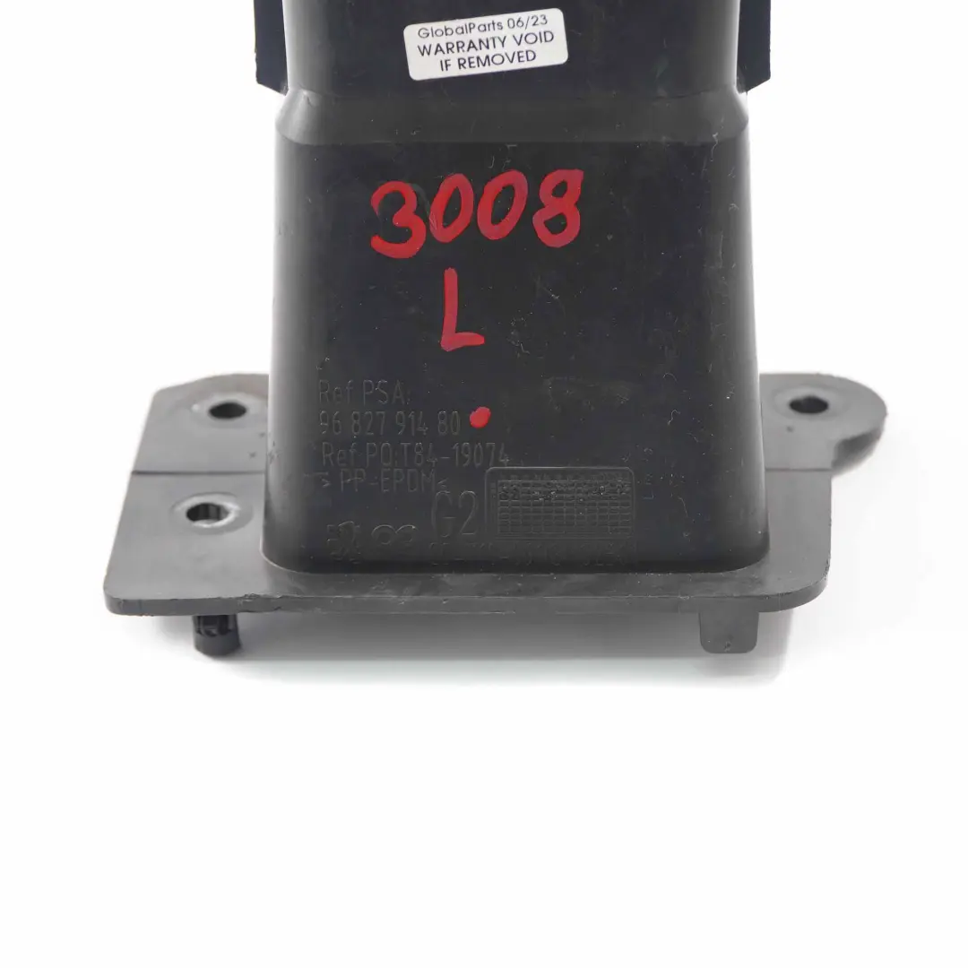 Supporto rinforzo paraurti anteriore sinistro Crash Box per Peugeot 3008 con numero di parte 9682791480 Peugeot 3008 Supporto rinforzo paraurti anteriore sinistro Crash Box - SKU 9682791480 - Numero di parte 9682791480