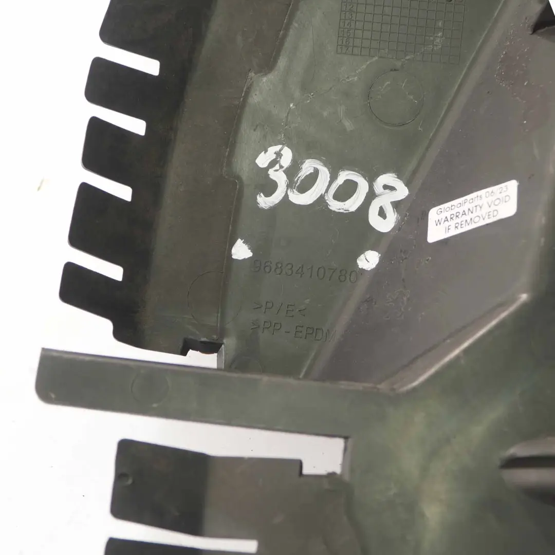 Deflector de Conducto de Aire Trasero Derecho Tapa para Peugeot 3008 con número de pieza 9683410780 Peugeot 3008 Deflector de Conducto de Aire Trasero Derecho Tapa - SKU 9683410780 - Número de pieza 9683410780