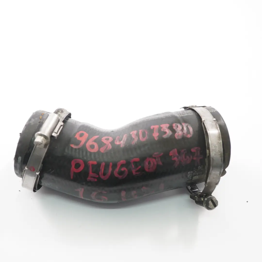 Luftleitung Turbo Ladeluftkühler Schlauchleitung für Peugeot 307 1.6 HDI mit Teilenummer 9684307380 Peugeot 307 1.6 HDI Luftleitung Turbo Ladeluftkühler Schlauchleitung - SKU 9684307380 - Teilenummer 9684307380