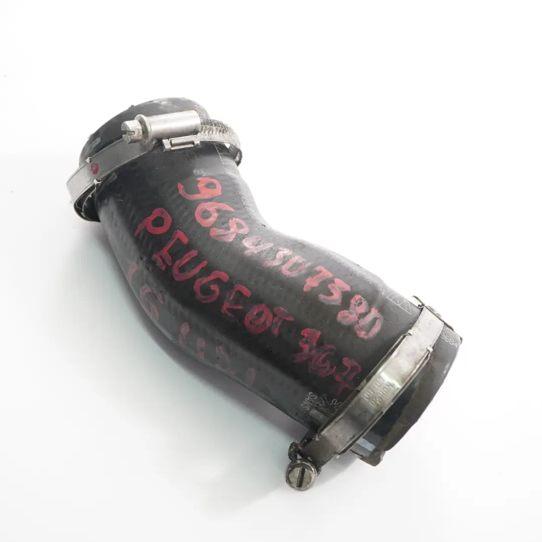 Peugeot 307 1.6 HDI Tubería de aire Turbo Intercooler Línea mangueras - SKU 9684307380 - Número de pieza 9684307380
