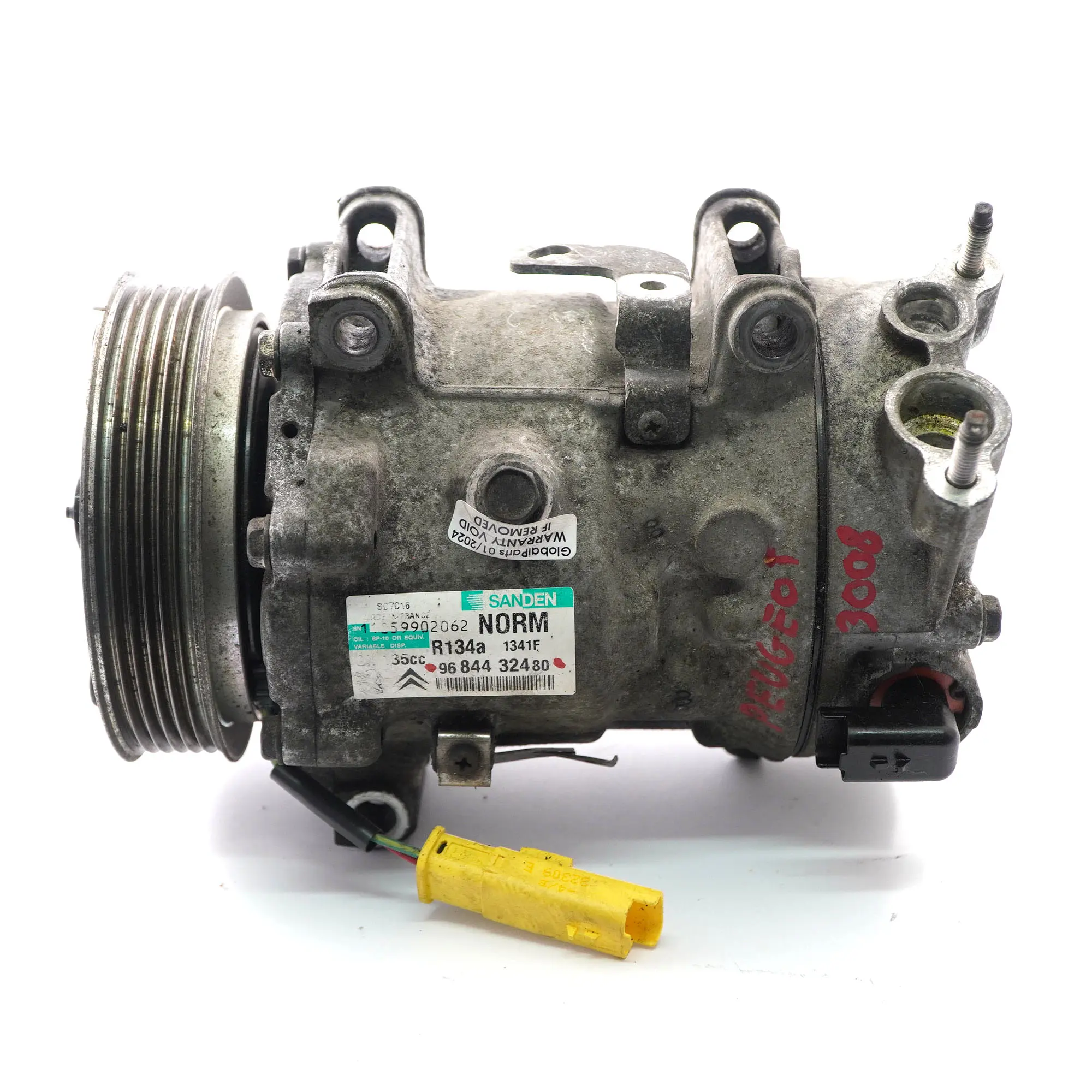 Peugeot 3008 Citroen C4 C5 1.6 HDI Compressore aria condizionata AC 9684432480