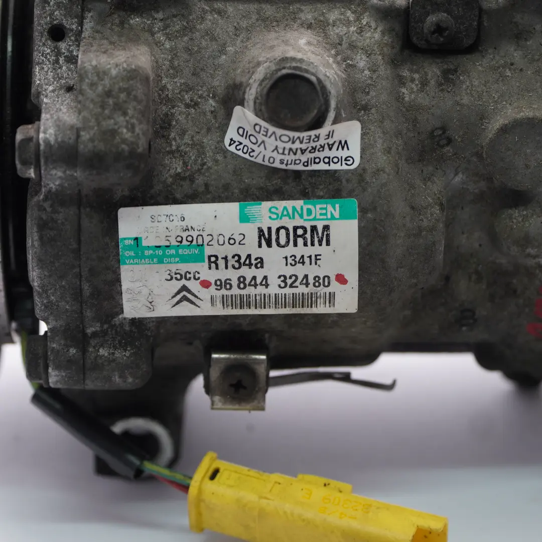 Peugeot 3008 Citroen C4 C5 1.6 HDI Compressore aria condizionata AC - SKU 9684432480 - Numero di parte 9684432480