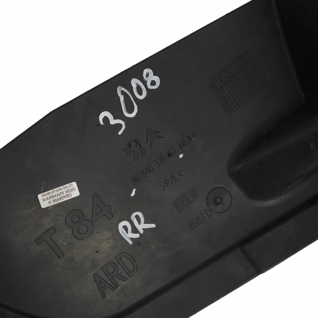 Peugeot 3008 Radkasten hinten rechts Radhausabdeckung Panel - SKU 9684637680 - Teilenummer 9684637680