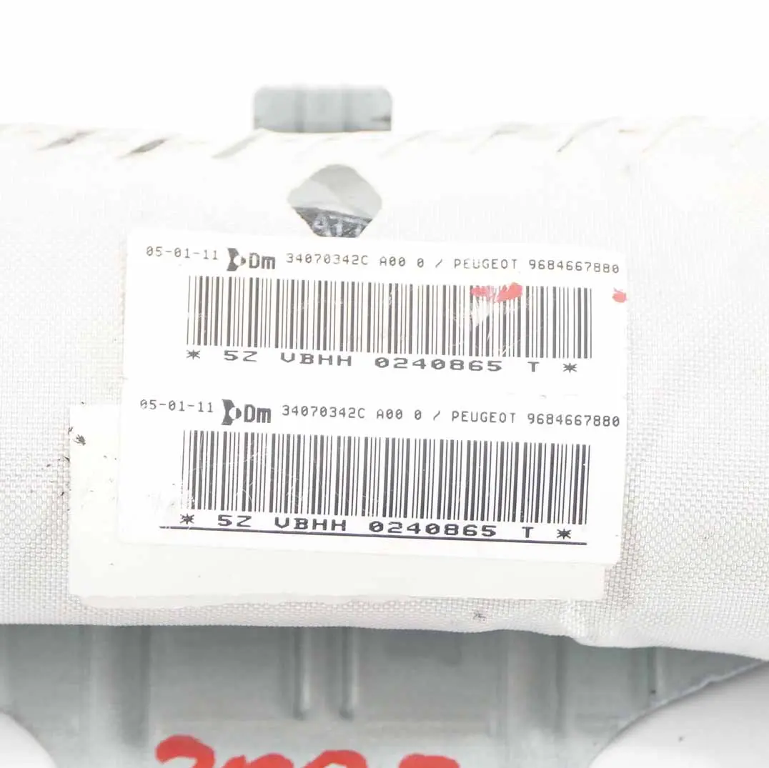 Peugeot 3008 Airbag frontal Airbag rideau de toit gauche - SKU 9684667880 - Numéro de pièce 9684667880