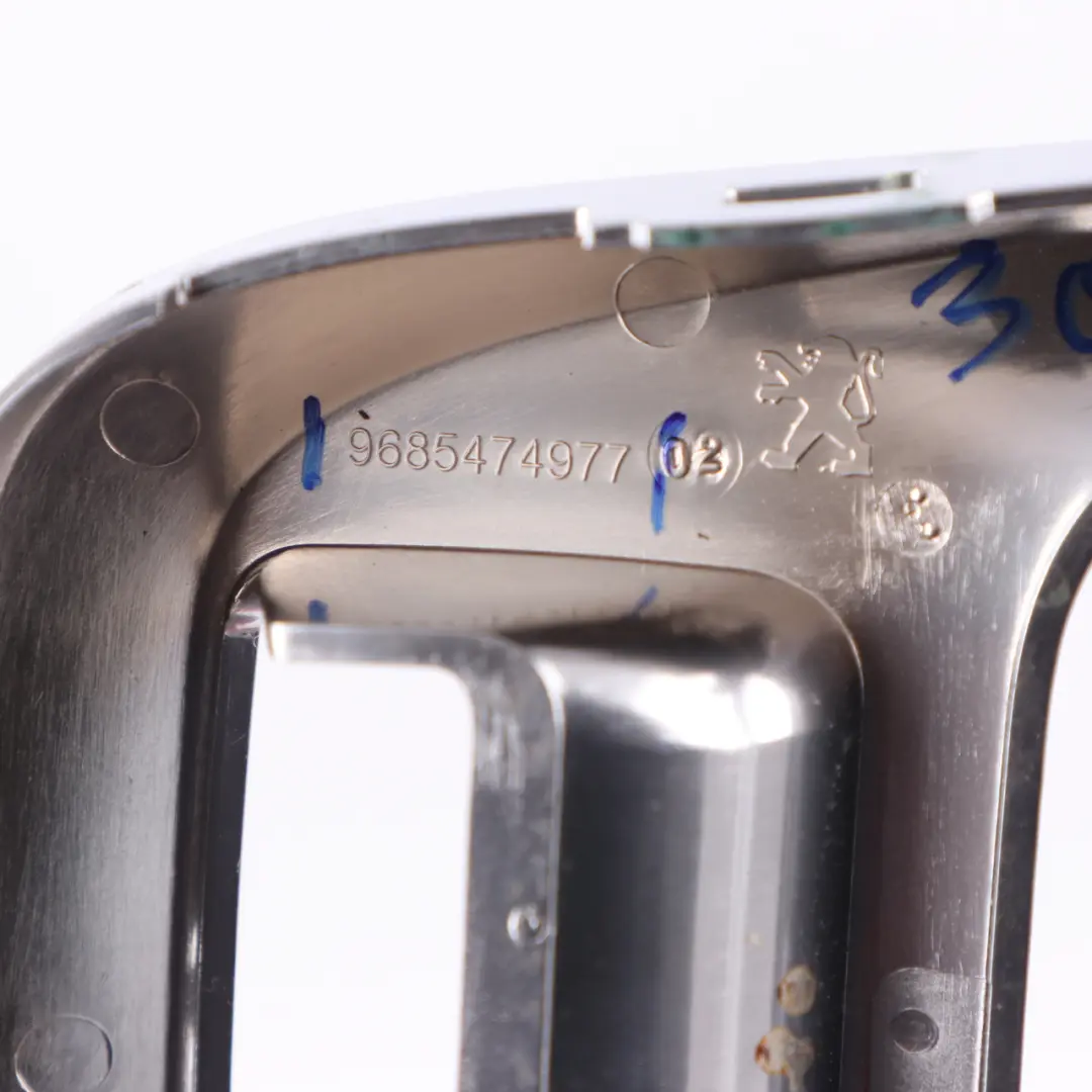 Selector Cover Lever Surround Trim Frame Chrome to Peugeot 3008 Gear with Part number 9685474977 Peugeot 3008 Gear Selector Cover Lever Surround Trim Frame Chrome - SKU 9685474977 - Part number 9685474977