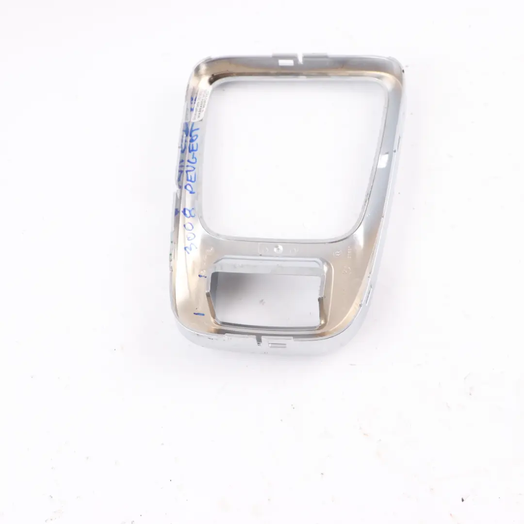 Selector Cover Lever Surround Trim Frame Chrome to Peugeot 3008 Gear with Part number 9685474977 Peugeot 3008 Gear Selector Cover Lever Surround Trim Frame Chrome - SKU 9685474977 - Part number 9685474977