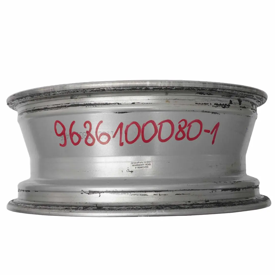 Peugeot 207 Argento Cerchio in lega 16" 6J ET:27 - SKU 9686100080-1 - Numero di parte 9686100080