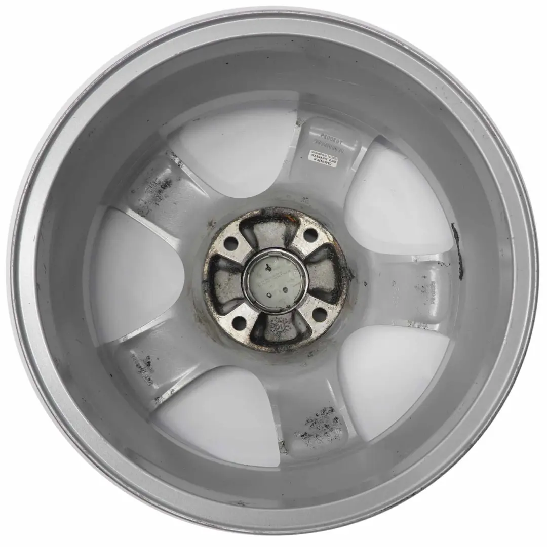 Alloy Rim 16" 6J ET:27 to Peugeot 207 Silver Wheel with Part number 9686100080 Peugeot 207 Silver Wheel Alloy Rim 16" 6J ET:27 - SKU 9686100080-1 - Part number 9686100080