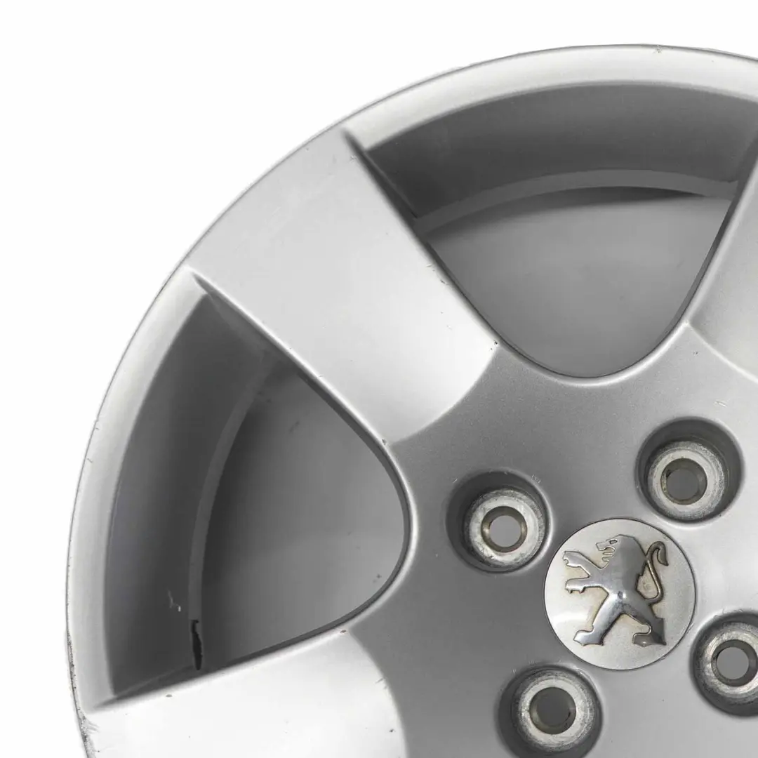 Peugeot 207 Jante Alliage Argent 16" 6J ET:27 - SKU 9686100080-1 - Numéro de pièce 9686100080
