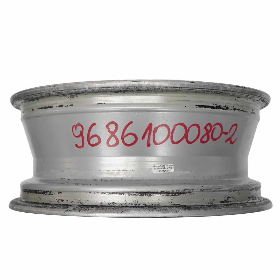 Peugeot 207 Jante Alliage Argent 16" 6J ET:27 - SKU 9686100080-2 - Numéro de pièce 9686100080