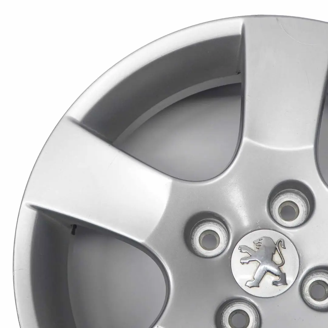 Peugeot 207 Silver Wheel Alloy Rim 16" 6J ET:27 - SKU 9686100080-2 - Part number 9686100080