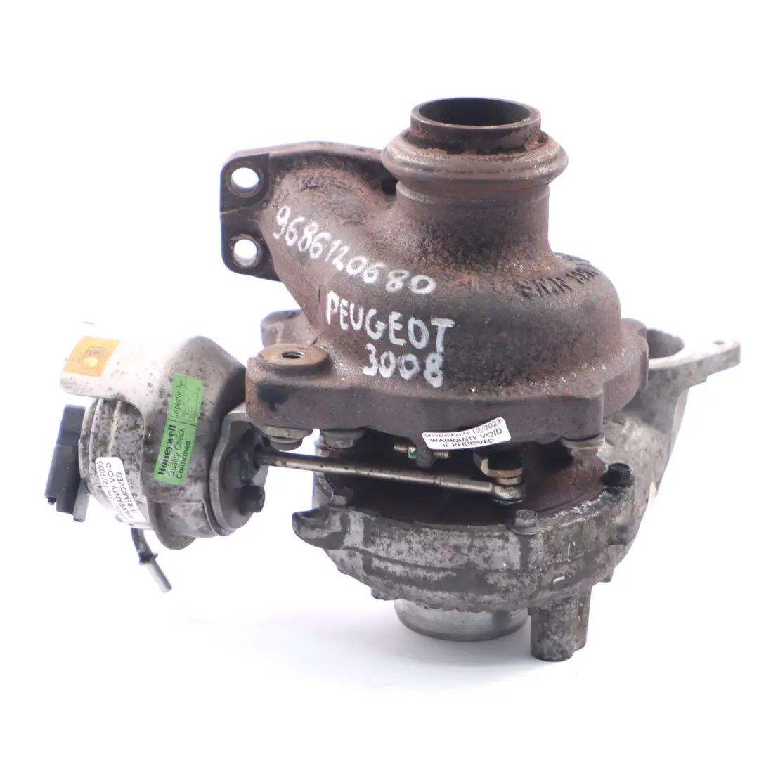 Turbocompressore Garrett per Peugeot 3008 5008 1.6 HDI Diesel con numero di parte 9686120680 Peugeot 3008 5008 1.6 HDI Diesel Turbocompressore Garrett - SKU 9686120680 - Numero di parte 9686120680