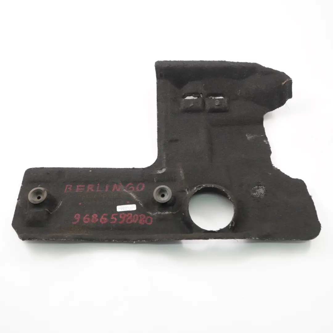 Citroen Berlingo Wygłuszenie Osłona Tapicerka Silnika do o numerze 9686598080 Citroen Berlingo Wygłuszenie Osłona Tapicerka Silnika - SKU 9686598080 - Numer Części 9686598080