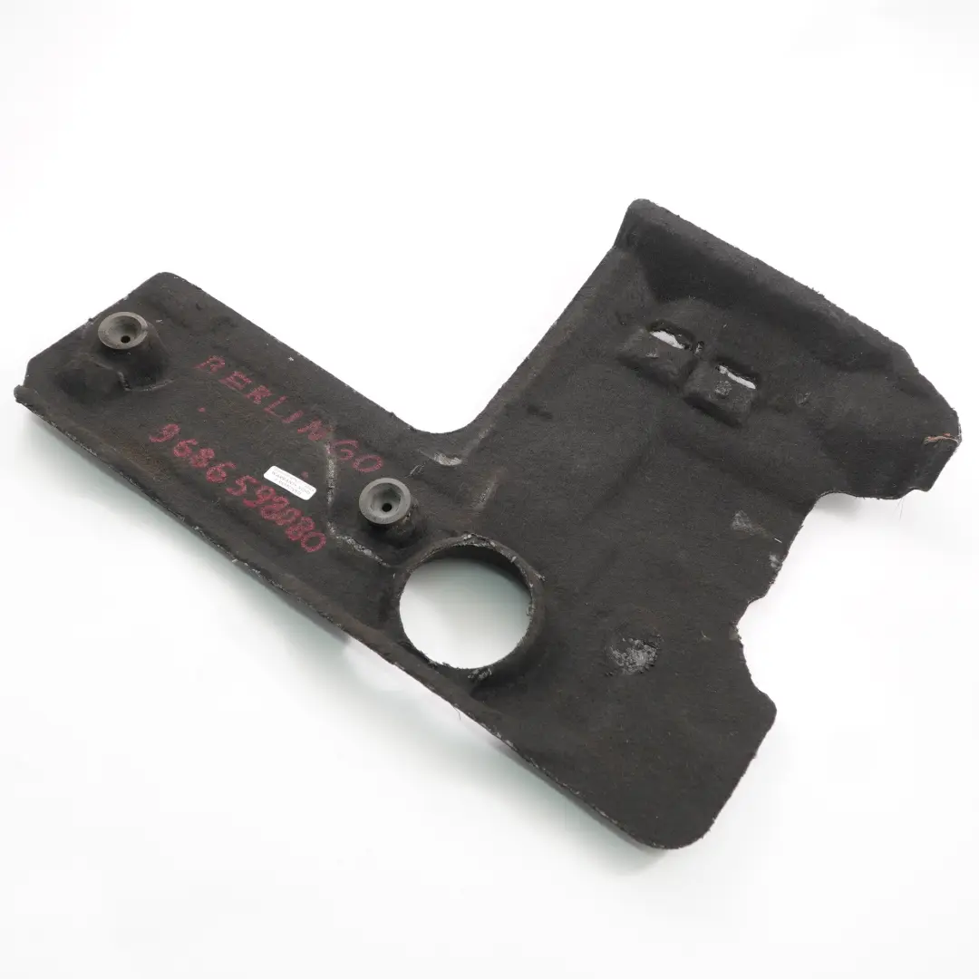 Citroen Berlingo Capó Panel de Aislamiento Acústico Cubierta Capó para con número de pieza 9686598080 Citroen Berlingo Capó Panel de Aislamiento Acústico Cubierta Capó - SKU 9686598080 - Número de pieza 9686598080