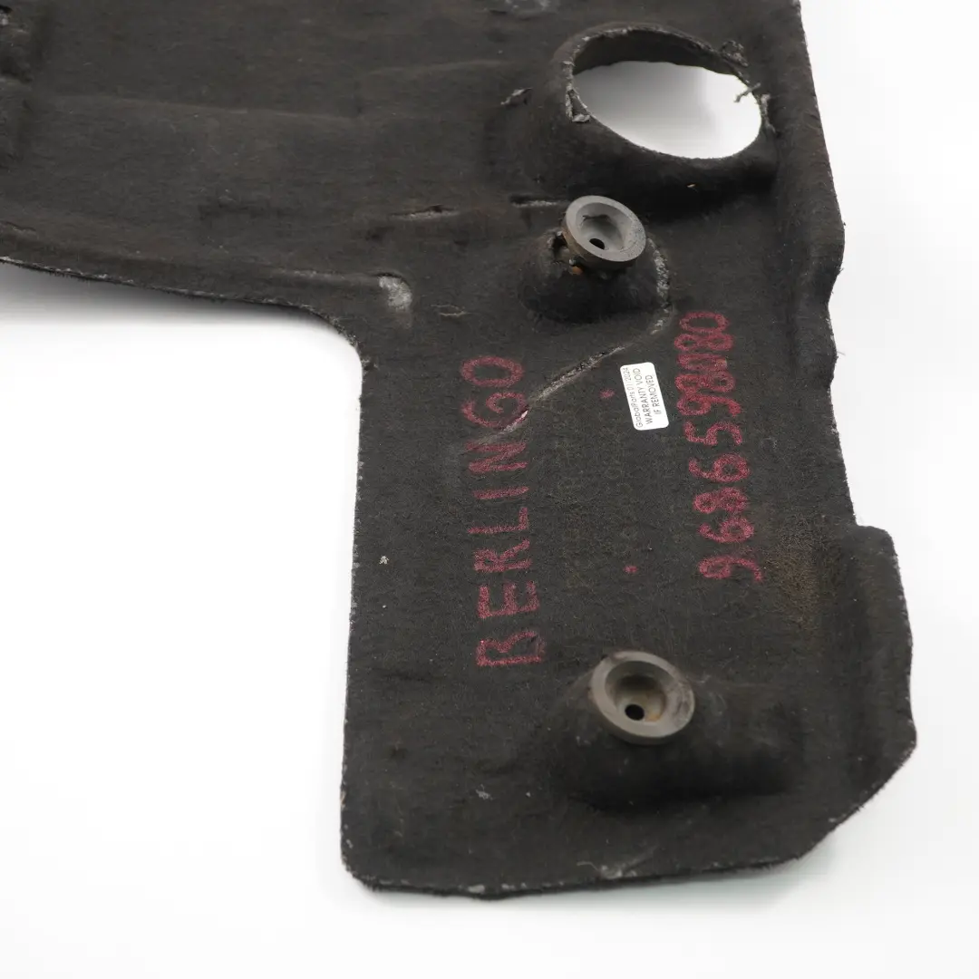 Citroen Berlingo Wygłuszenie Osłona Tapicerka Silnika do o numerze 9686598080 Citroen Berlingo Wygłuszenie Osłona Tapicerka Silnika - SKU 9686598080 - Numer Części 9686598080