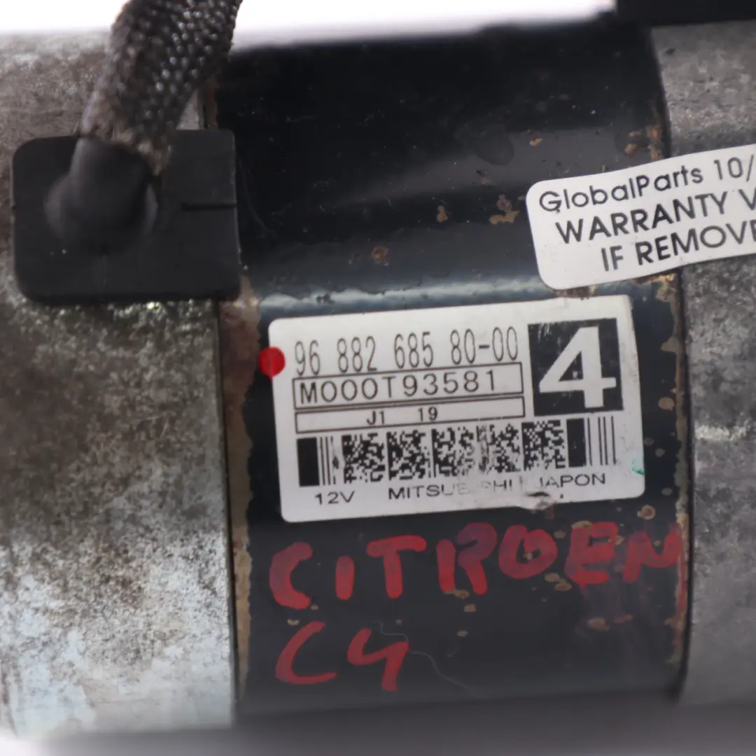 Citroen C4 Anlasser Dieselmotor HDI Stellmotoreinheit für mit Teilenummer 9688268580 Citroen C4 Anlasser Dieselmotor HDI Stellmotoreinheit - SKU 9688268580 - Teilenummer 9688268580