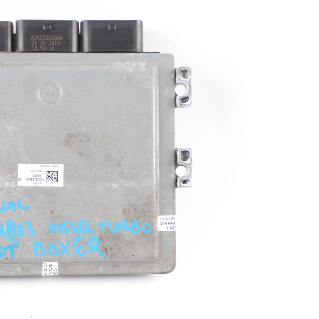 Citroen Relay 4H03 TMF 130HP Engine Control Module ECU to Peugeot Boxer with Part number 9691854880 Peugeot Boxer Citroen Relay 4H03 TMF 130HP Engine Control Module ECU - SKU 9691854880 - Part number 9691854880