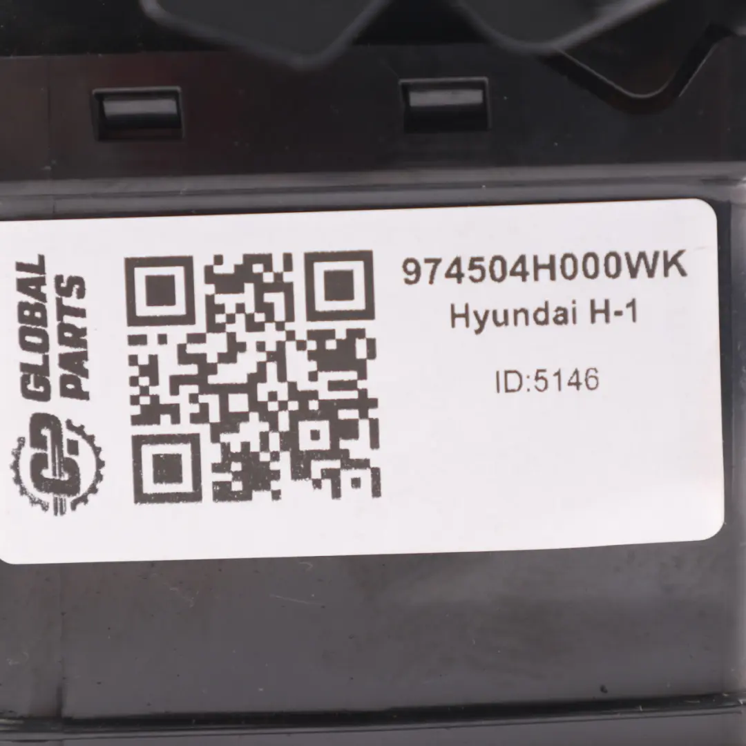 Vent Dashboard Front Grille Grill Nozzle Black to Hyundai H1 H-1 Air with Part number 974504H000WK Hyundai H1 H-1 Air Vent Dashboard Front Grille Grill Nozzle Black - SKU rhd-974504H000WK - Part number 974504H000WK
