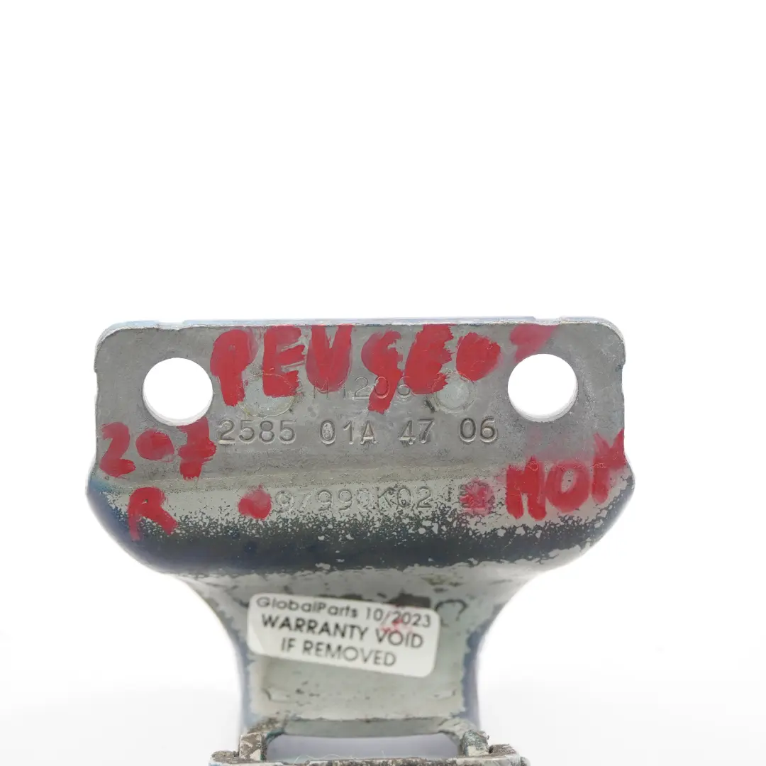 Peugeot 207 Boot Tailgate Hinge Left Right N/O/S Montebello Blue - KPL - SKU 97990K02-MON - Part number 97990K02