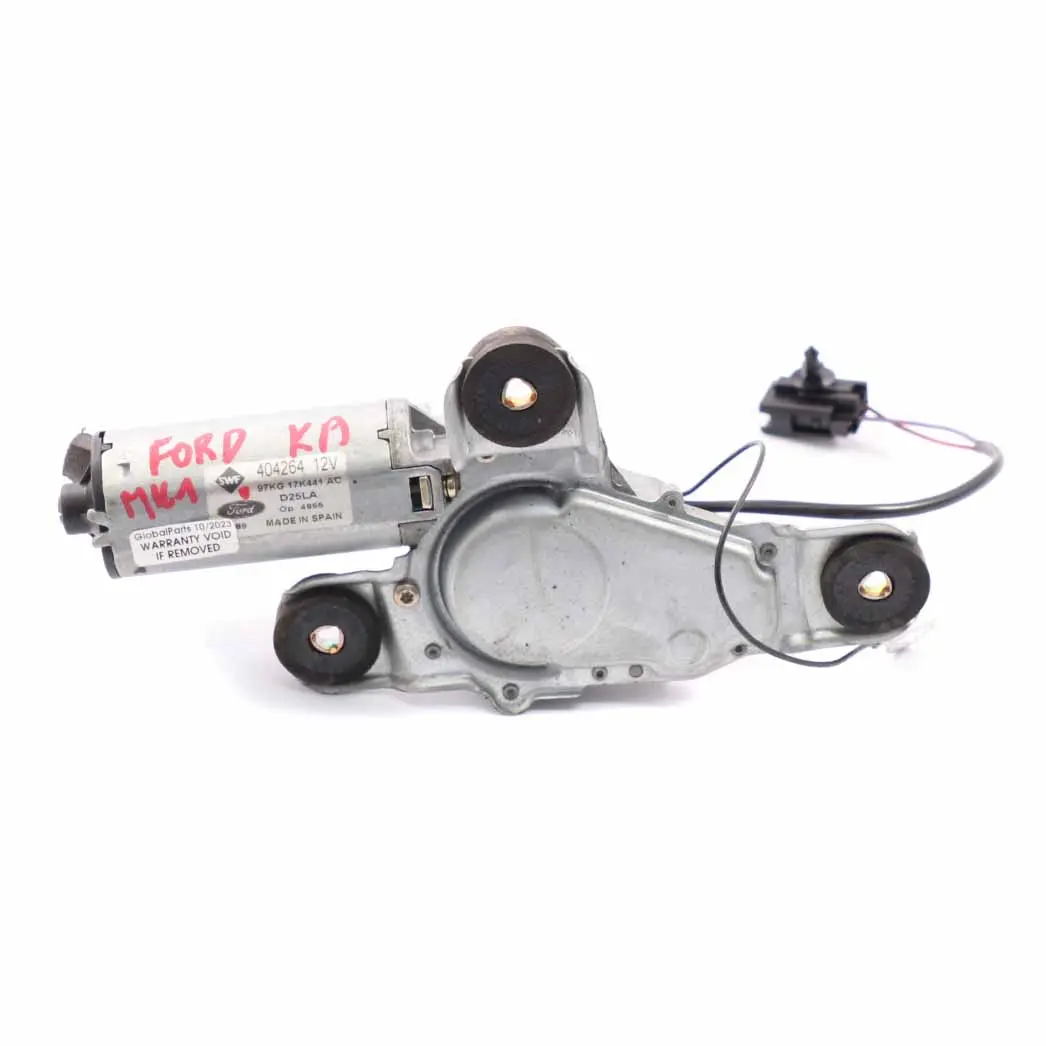 Ford Ka MK1 Rear Wiper Motor Window Trunk Lid Tailgate Actuator - SKU 97KG17K441AC - Part number 97KG17K441AC