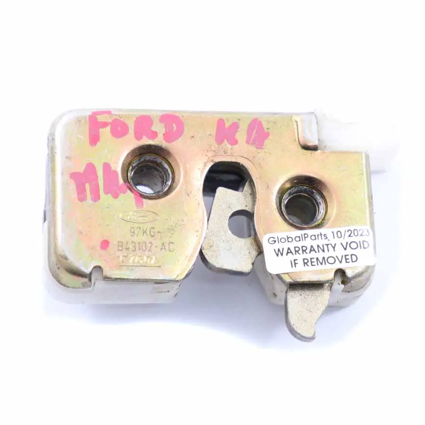 MK1 Mécanisme de verrouillage du hayon arrière pour Ford Ka à propos du numéro de pièce 97KGB43102AC Ford Ka MK1 Mécanisme de verrouillage du hayon arrière - SKU 97KGB43102AC - Numéro de pièce 97KGB43102AC