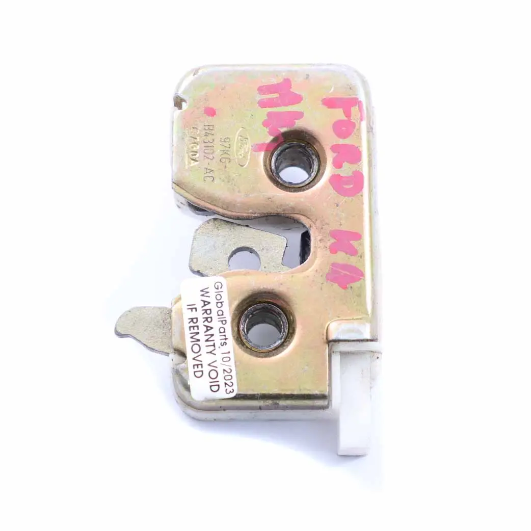 MK1 Portón trasero Maletero Cerradura Pestillo Mecanismo para Ford Ka con número de pieza 97KGB43102AC Ford Ka MK1 Portón trasero Maletero Cerradura Pestillo Mecanismo - SKU 97KGB43102AC - Número de pieza 97KGB43102AC