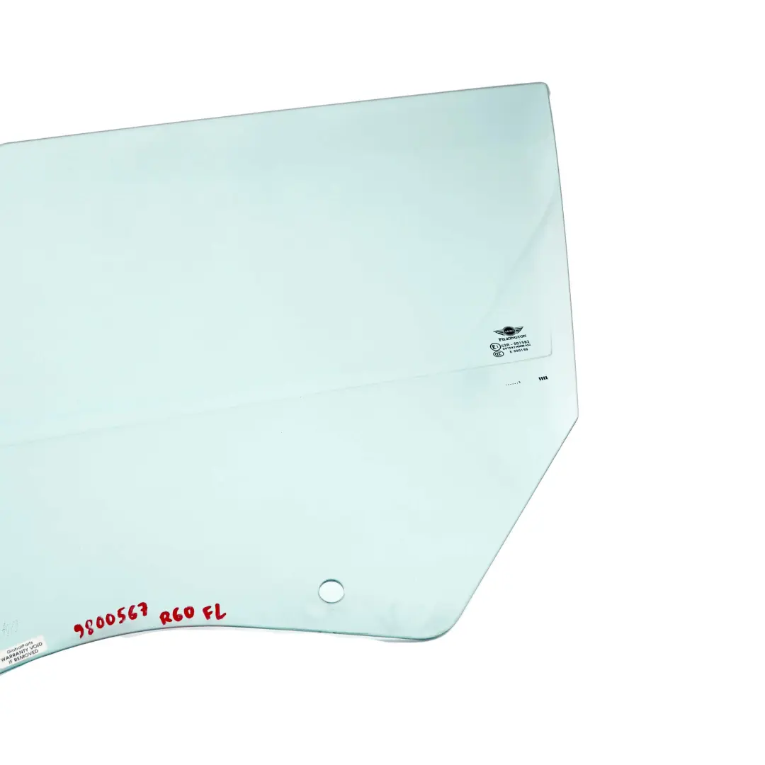 Delantero Izquierdo Cristal Puerta para Mini R60 Countryman con número de pieza 9800567 Mini R60 Countryman Delantero Izquierdo Cristal Puerta - SKU 9800567 - Número de pieza 9800567