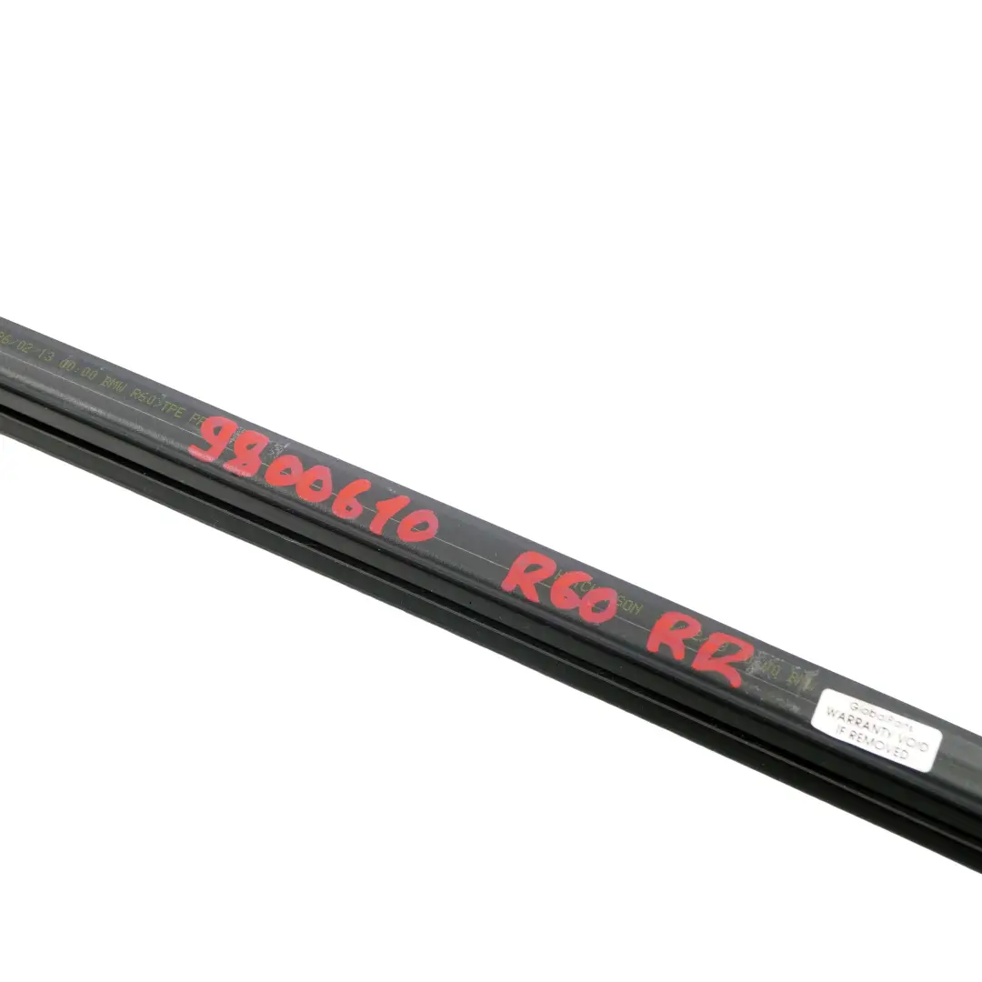 MINI R60 Listwa Uszczelka Szyby Drzwi Prawy Przód - SKU 9800610 - Numer Części 9800610