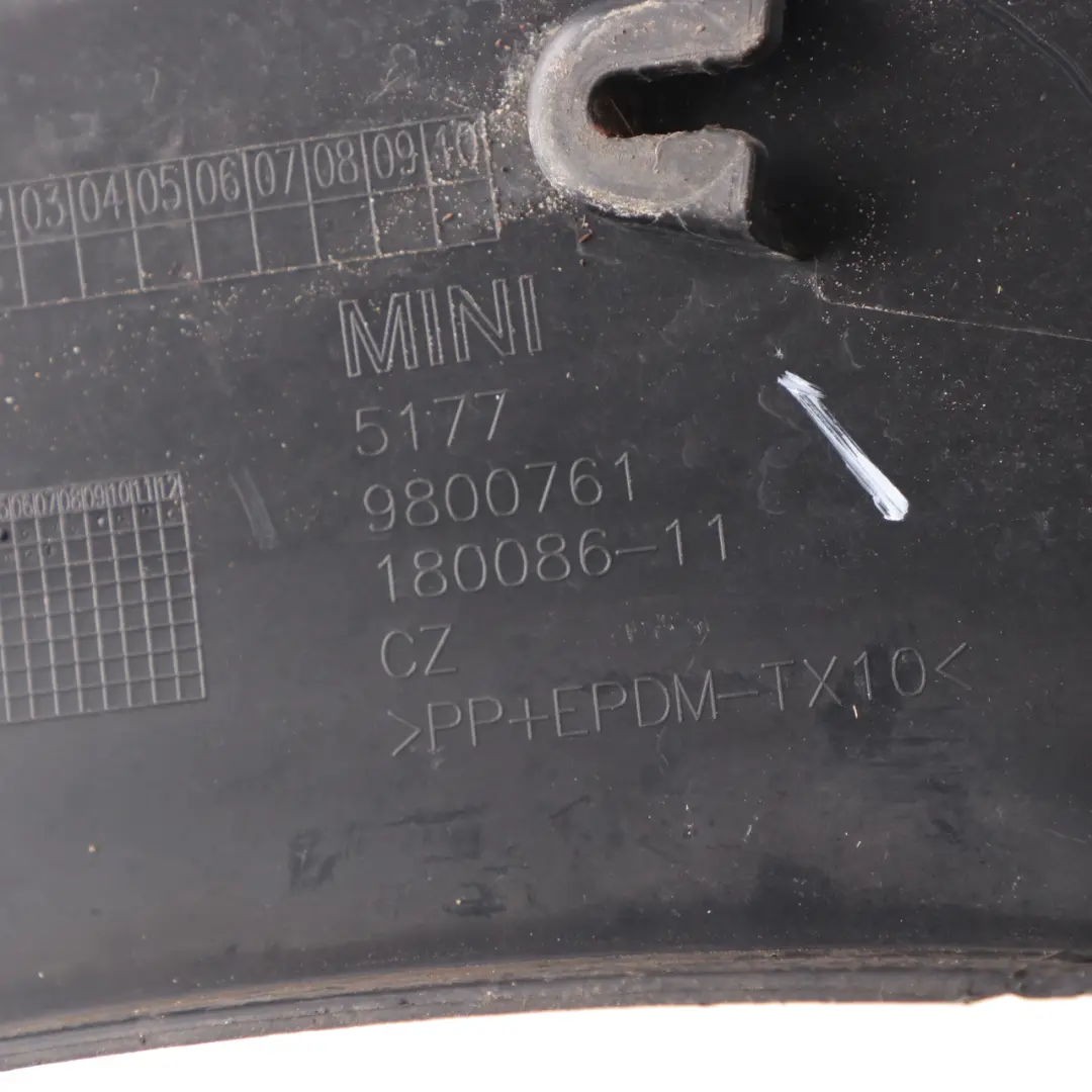 Mini R60 R61 Front Left N/S Wheel Housing Arch Cover Black - SKU 9800761-1 - Part number 9800761