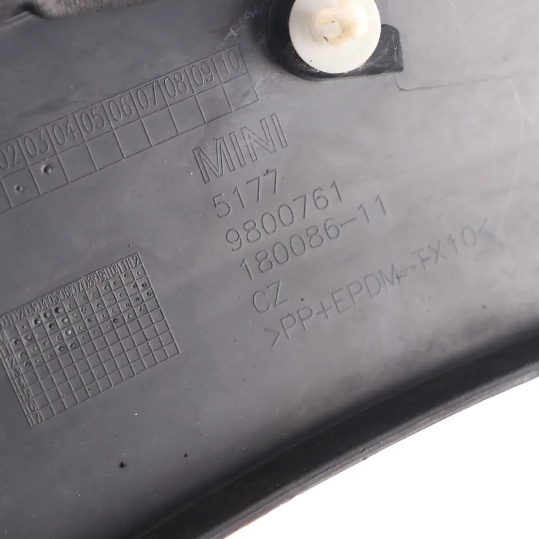  Copri Passaruota Mini R60 R61 Anteriore Sinistro Alloggiamento Nero - SKU 9800761-2 - Numero di parte 9800761