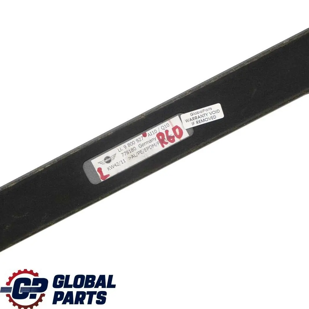 Mini Countryman R60 Roof Railing Rack Moulding Trim Grey Left N/S - SKU 9800927 - Part number 9800927
