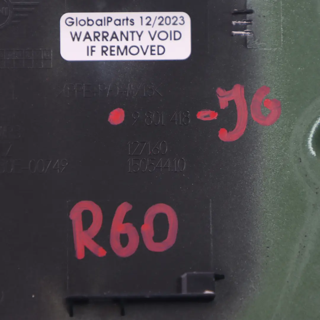 Mini R60 Riempimento carburante Coperchio ribalta Trim Jungle Verde C15 - SKU 9801418-JG - Numero di parte 9801418