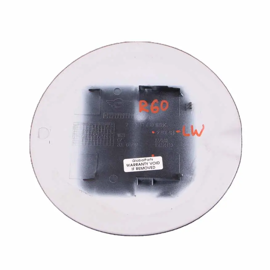 Mini Countryman R60 Coperchio del carburante di Flap Trim Luce Bianco B15 - SKU 9801418-LW - Numero di parte 9801418