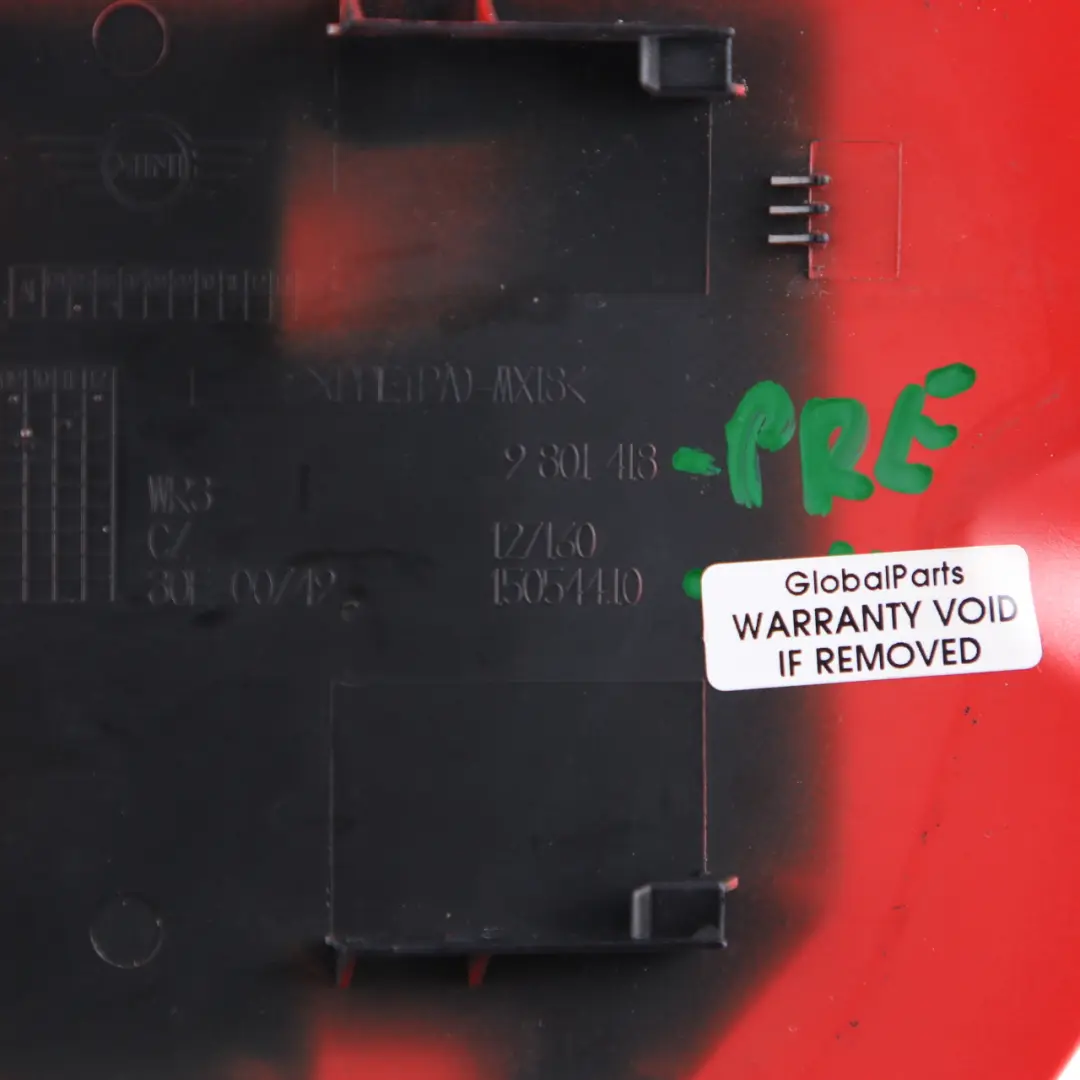 Filler Fill In Flap Trim Pure Red B16 to Mini Countryman R60 Fuel Cover with Part number 9801418 Mini Countryman R60 Fuel Cover Filler Fill In Flap Trim Pure Red B16 - SKU 9801418-PRE - Part number 9801418